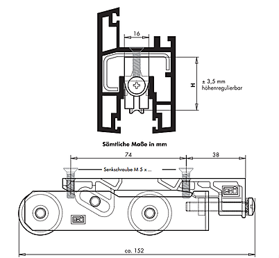 BOGIES CS 150 VERSION 23 HV 34MM TS C20