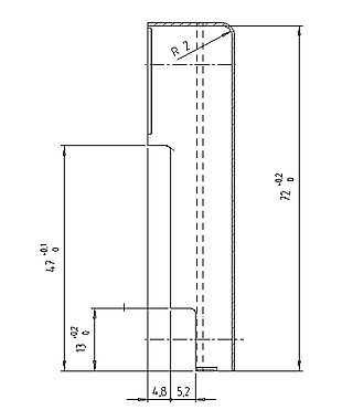 COVER CAP FEB RH RAL8022 K100