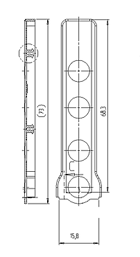 KRYTKA EL O MB RAL9003 K100