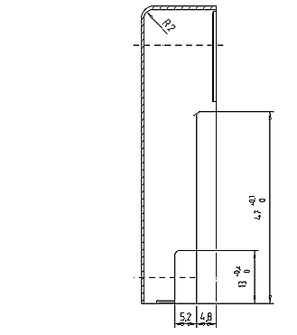 COPERCHIETTO FEB SX OTTONE K100