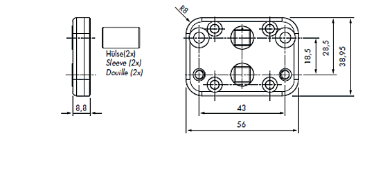 GEARBOX F. FRENCH WINDOW TS C50